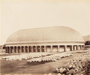 (TRAVEL--CARLETON WATKINS, WILLIAM HENRY JACKSON) An album titled America with more than 100 photographs, including 4 credited to Carle